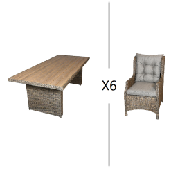 HosLange BLOKHUS HAVESÆT BRUN