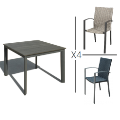 HosLange HELLERUP NONWOOD HAVESÆT 90 X 90