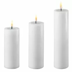 Deluxe Homeart HVID BLOKLYS Ø5CM