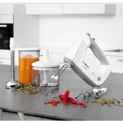 BOSCH HÅNDMIXER MED MINIHAKKER OG STAVBLENDER - MFQ36480