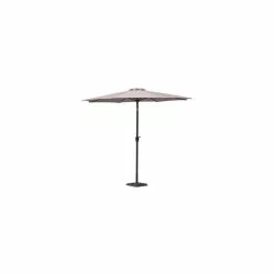 HosLange PARASOL Ø 3 METER MED TILT OG HEJS - NATUR 2 DELT