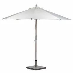 HosLange PARASOL Ø 3 METER HVID - HEL STANG