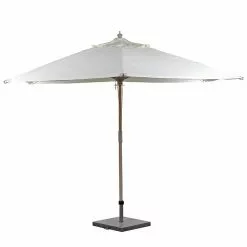 HosLange PARASOL 3X3 METER HVID - HEL STANG